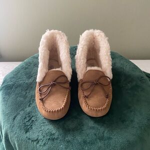 UGG slippers, size 9, color tan